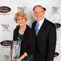 Betty Bibb, the 2015 Exceptional Caregiver of the Year, with her husband at the Home Helpers National Conference.