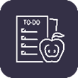 to do list nutrition and well being icon