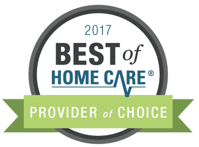 2017 best of home care provider of choice badge