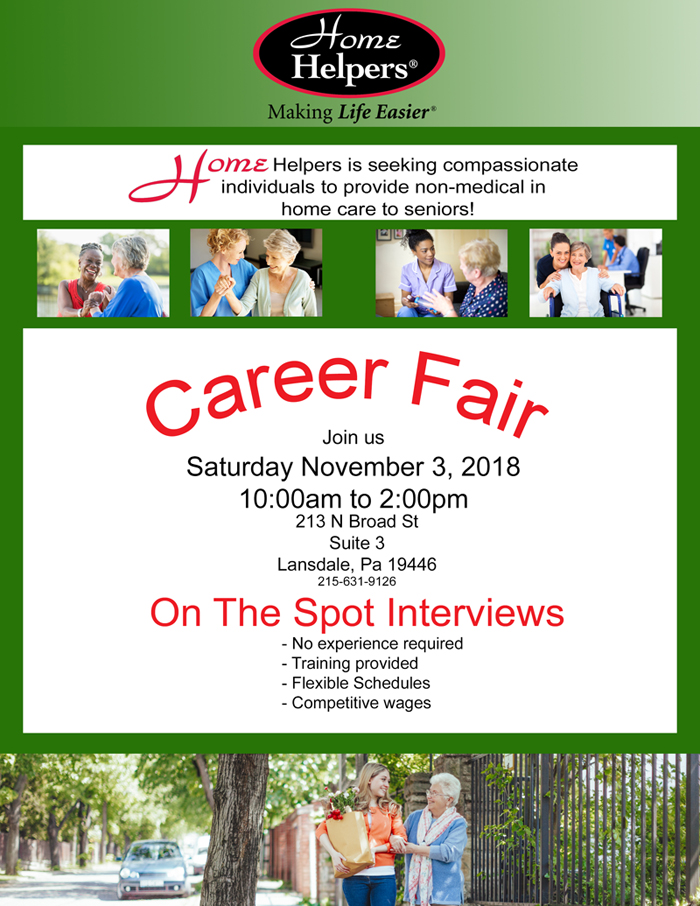 Career Fair Saturday November 3rd from 10-2