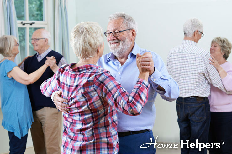 Elderly couple  dancing