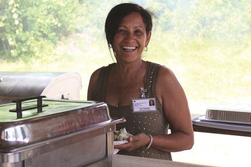 Maria Rodriguez, chief operations officer, during Friday’s Caregiver Appreciation Day celebration.