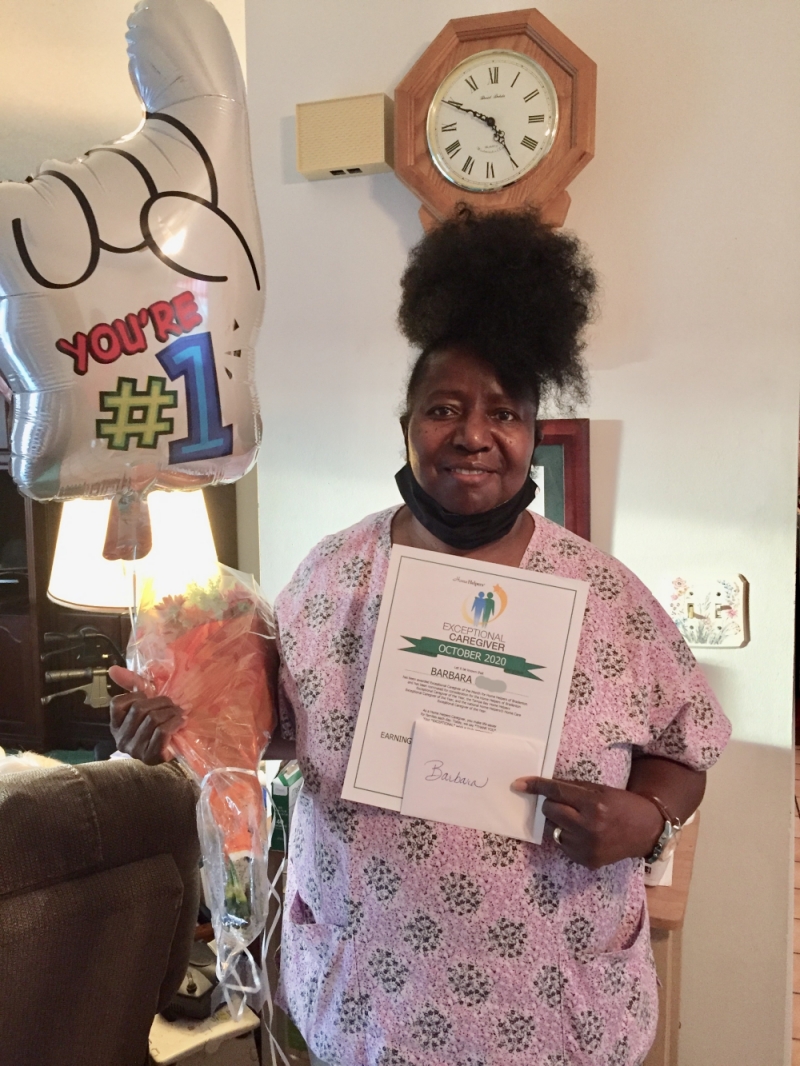 October 2020 Exceptional Caregiver of the Month