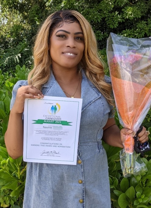 Naomie, August Caregiver of the Month