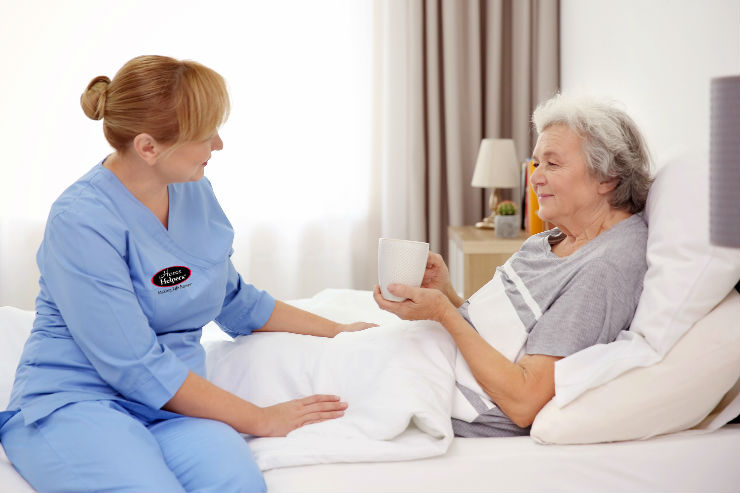 denver in home caregiver caring for elderly woman