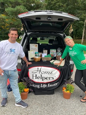 Home Helpers Employees at Eagles Tailgate Event