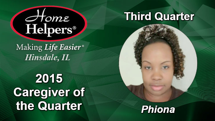 Caregiver of the quarter Phiona