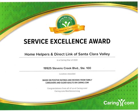 Caring.com Service Excellence Award