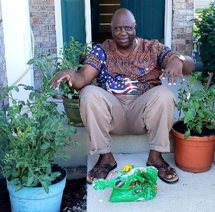 Reggie T. with Plants Caregiver of the Quarter